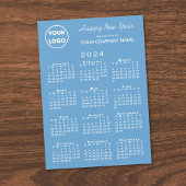 2024年カレンダー事業ロゴライトブルー雪片 シーズンカード