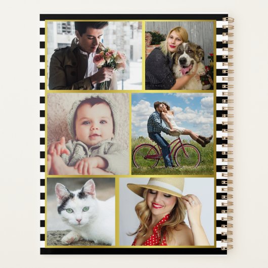 2024年カレンダー名門私立校風のフローラストライプ |写真 プランナー手帳 (裏面)