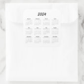 2024年カレンダー月次年度 スクエアシール (バッグ)