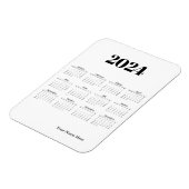 2024年カレンダー用白磁気カード マグネット (左側)