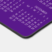 2024年カレンダー藍色の背景 デスクマット (コーナー)