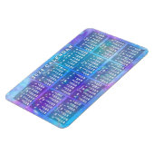 2024年カレンダー青い水色の星 マグネット (左側)