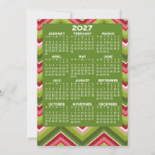 2024年カレンダー ロゴ モダン ビジネス クリスマスカード 招待状 (裏面)