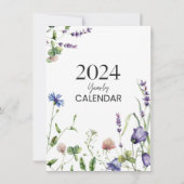 2024年カレンダー 招待状 (裏面)