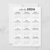 2024年カレンダー 招待状 (正面)