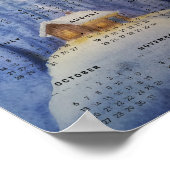 2024年カレンダー 水彩画 ポスター (角)