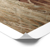 2024年カレンダーboho モダン 1枚の写真 ポスター (角)