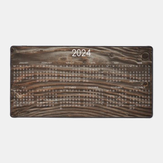 2024年カレン素朴ダ木目フォトイメージ デスクマット (正面)