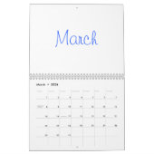 2024年カレ空白のンダー（祝日あり） カレンダー (3月 2026)