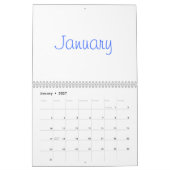 2024年カレ空白のンダー（祝日あり） カレンダー (1月 2027)