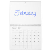 2024年カレ空白のンダー（祝日あり） カレンダー (2月 2027)