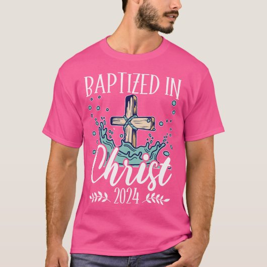 2024年キリストでバプテスマを受けた Tシャツ (正面)