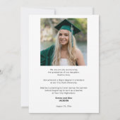 2024年クラシック卒業の写真クラス2枚 案内状 (裏面)