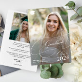 2024年クラシック卒業の写真クラス2枚 案内状