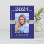 2024年クラスのブルー&シルバー卒業パーティー 招待状 (スタンド正面)