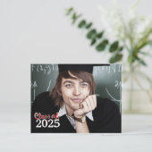 2024年クラスの卒業招待状 インビテーションポストカード (スタンド正面)