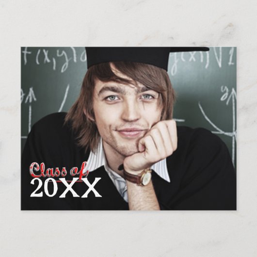 2024年クラスの卒業招待状 インビテーションポストカード (正面)