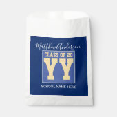 2024年クラスエレガントブルー王室のと金ゴールドの卒業 フェイバーバッグ (正面)