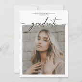 2024年クラスクラシック写真卒業パーティー 招待状 (正面)