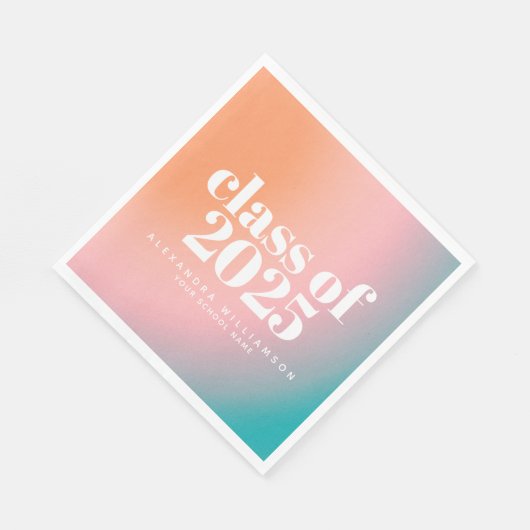 2024年クラストレンディーカラフル勾配カスタム法 スタンダードランチョンナプキン (角)