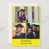 2024年クラスモダンGrad：白黒写真 招待状 (裏面)