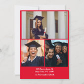 2024年クラスモダンGrad：白黒写真 招待状 (裏面)