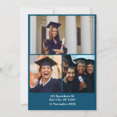 2024年クラスモダンGrad:白黒写真 招待状 (裏面)