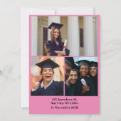 2024年クラスモダンGrad：白黒写真 招待状 (裏面)