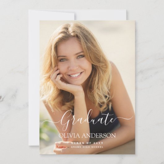 2024年クラス写真卒業発表 招待状 (正面)