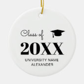 2024年クラス卒業ギフト彼のために セラミックオーナメント (正面)