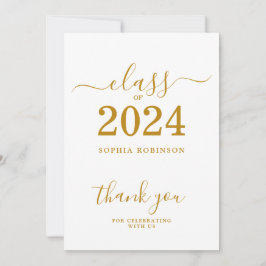 2024年クラス卒業サンキューカード サンキューカード