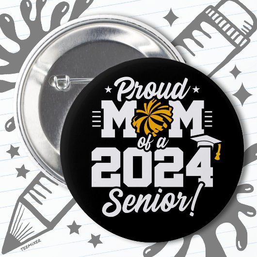 2024年クラス卒業応援Mom Senior 2024 缶バッジ