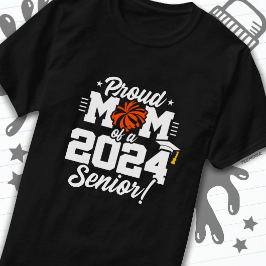 2024年クラス卒業応援Mom Senior 2024 Tシャツ