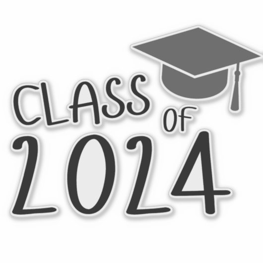 2024年クラス卒業 シール (正面)