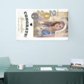 2024年クラス縦型写真卒業バナー 横断幕 (トレードショー)