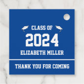 2024年クラス青白の卒業ありがとう フェイバータグ (裏面)