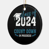 2024年クラス2022年おもしろい初のカウントダウン セラミックオーナメント (左)