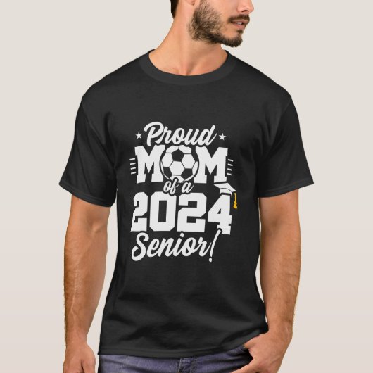 2024年クラス – シニア年 – サッカーママ – シニア Tシャツ (正面)