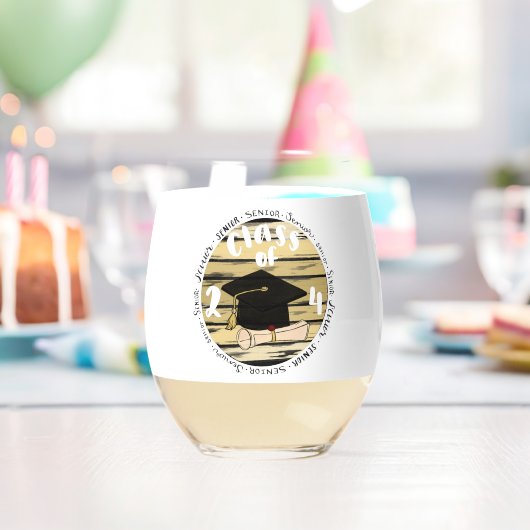 2024年クラス ステムなしワイングラス (インサイチュ (バースデー))