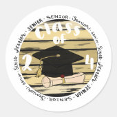 2024年クラス ラウンドシール (正面)