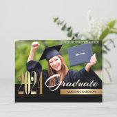 2024年クラス |写真卒業パーティー 招待状 (スタンド正面)