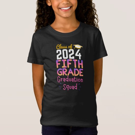 2024年クラス – 第5級卒業分隊Tシャツ Tシャツ (正面)