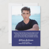 2024年クラスDRIVE BY PHOTO Graduation Party 招待状 (裏面)