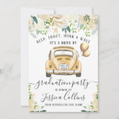 2024年クラスDRIVE BY PHOTO Graduation Party 招待状 (正面)