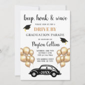 2024年クラスDRIVE BY PHOTO Graduation Party 招待状 (正面)