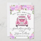 2024年クラスDRIVE BY PHOTO Graduation Party 招待状 (正面)