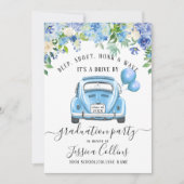 2024年クラスDRIVE BY PHOTO Graduation Party 招待状 (正面)