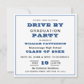 2024年クラスDRIVE BY PHOTO Graduation Party 招待状 (正面)