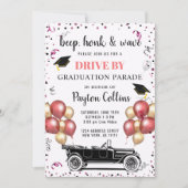 2024年クラスDRIVE BY PHOTO Graduation Party 招待状 (正面)