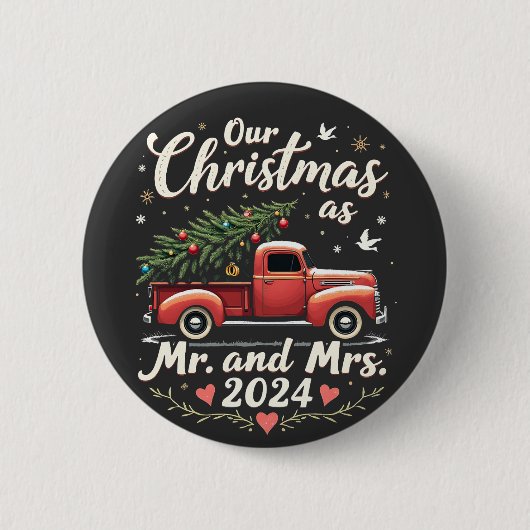 2024年クリスマスを夫婦で 缶バッジ (正面)